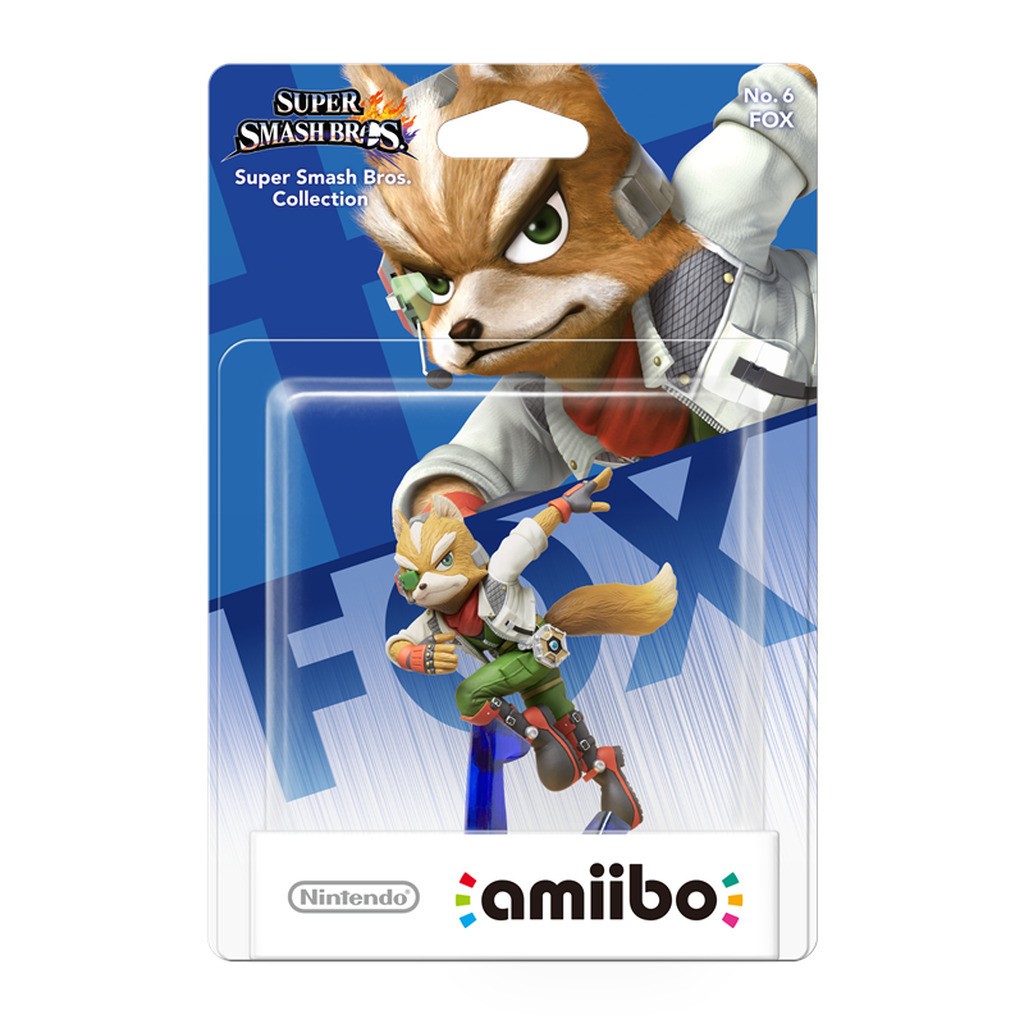 Nintendo Amiibo no. 6 Fox McCloud (Super Smash Bros. Collection)