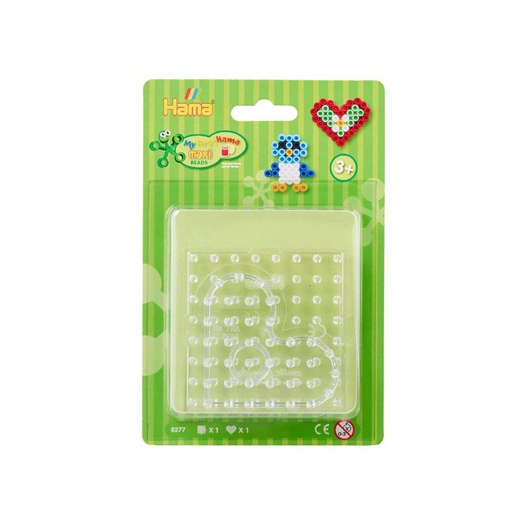 Hama Iron-on Bead Plate Maxi - Square and Heart 2