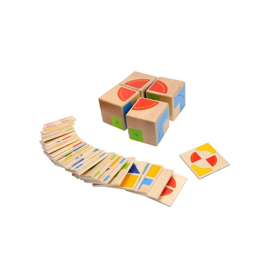 Goki Wooden Patterns Game Cube