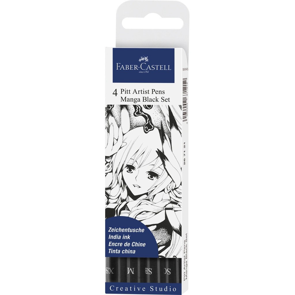 Pitt art manga Faber-Castell 4 ass sort