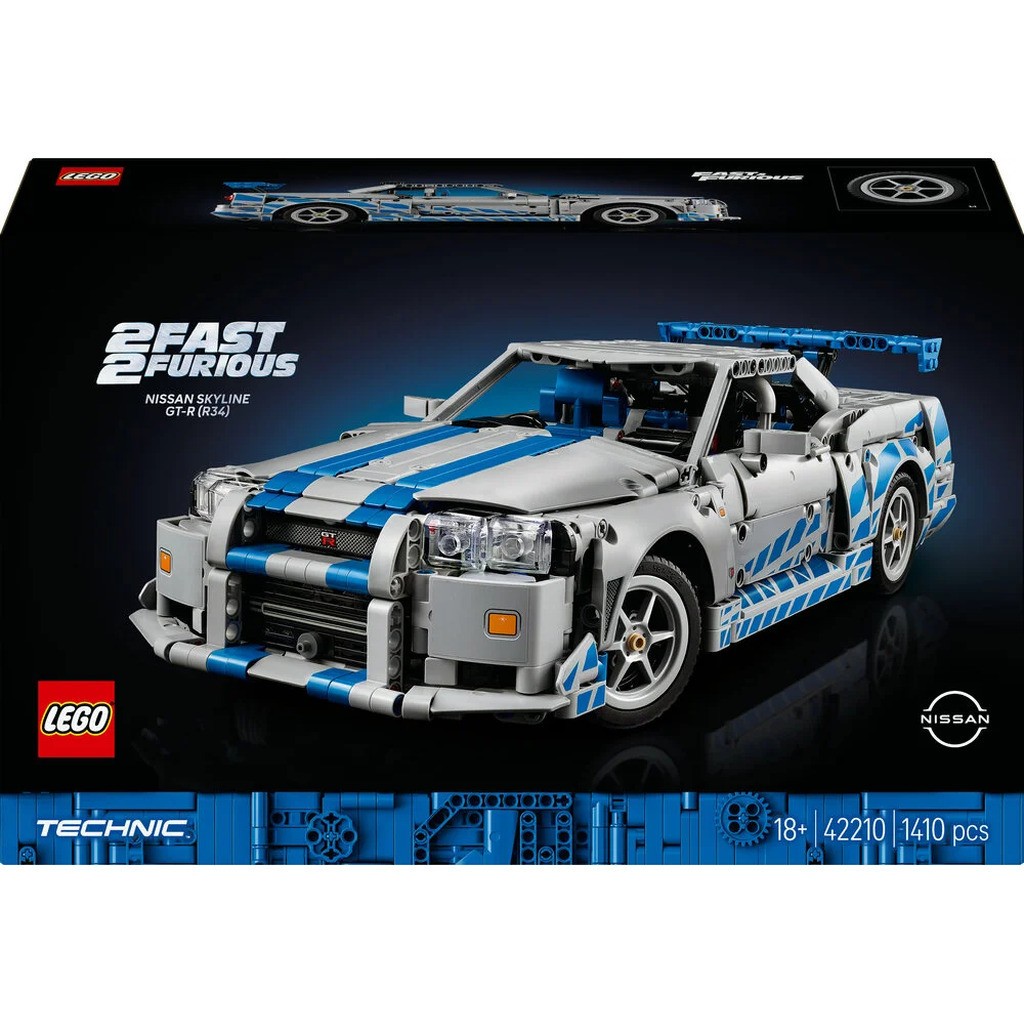 42210 LEGO Technic 2 Fast 2 Furious Nissan Skyline GT-R (R34)-bil