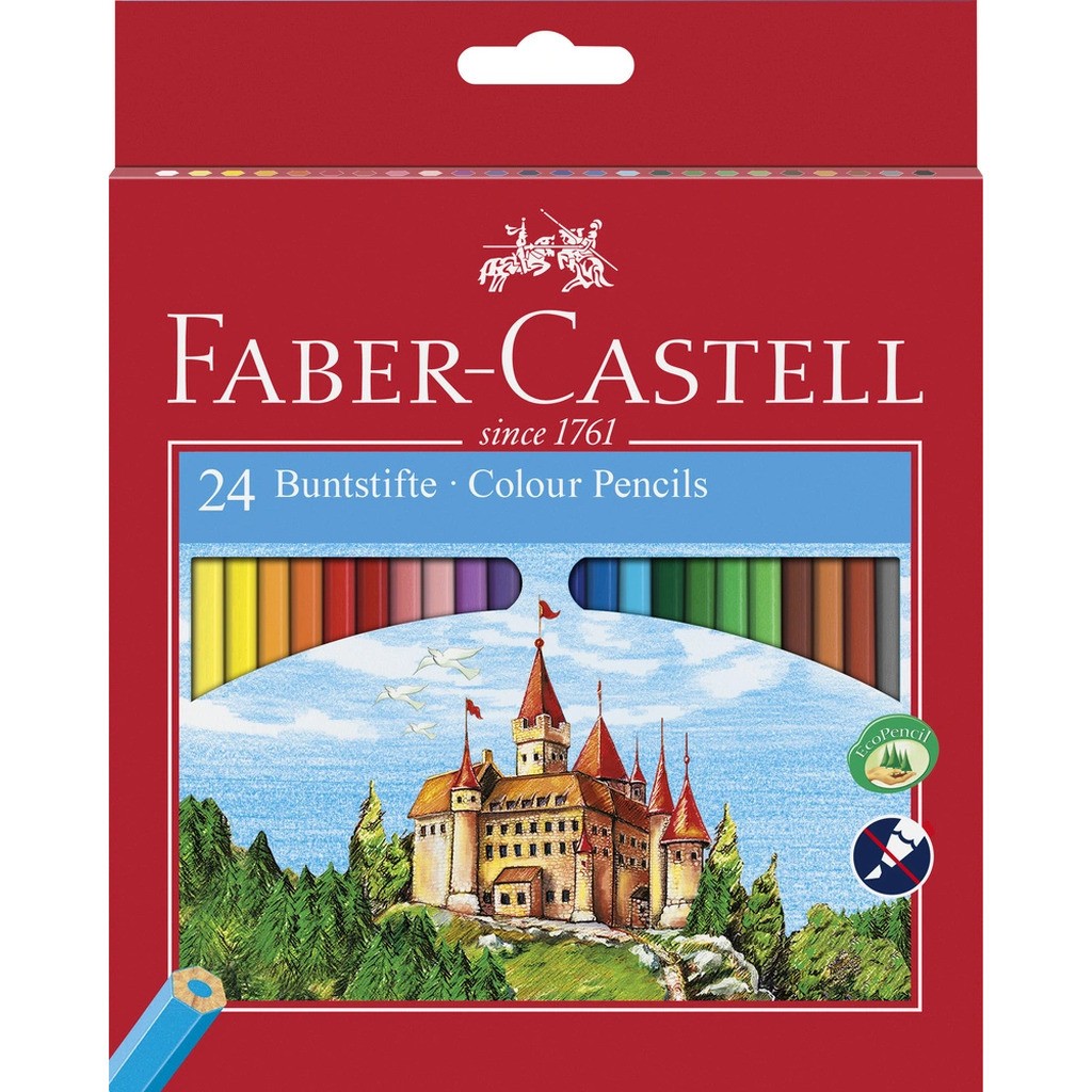 Farveblyant slot Faber-Castell 24 ass.