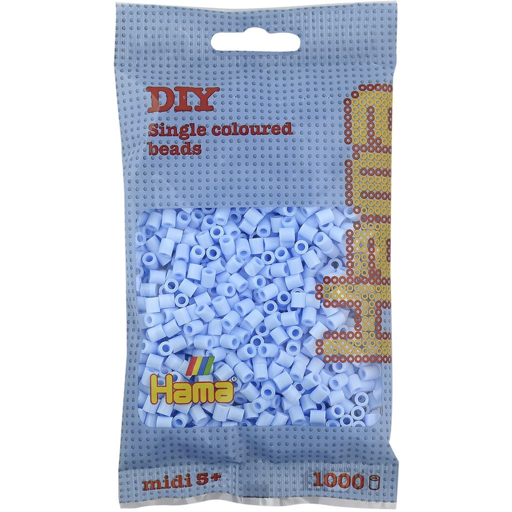 Hama midi perler 1000 stk pastel isblå 97