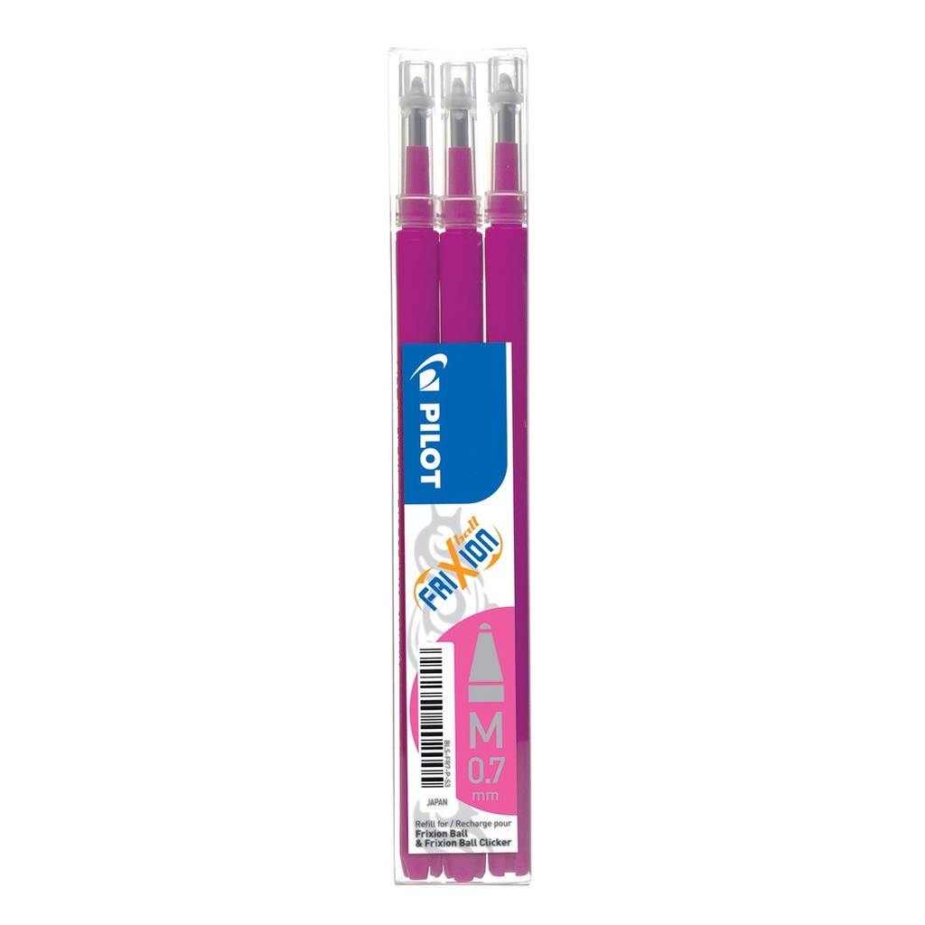 Refill Pilot frixion pink 0.7 mm pakke m3 stk