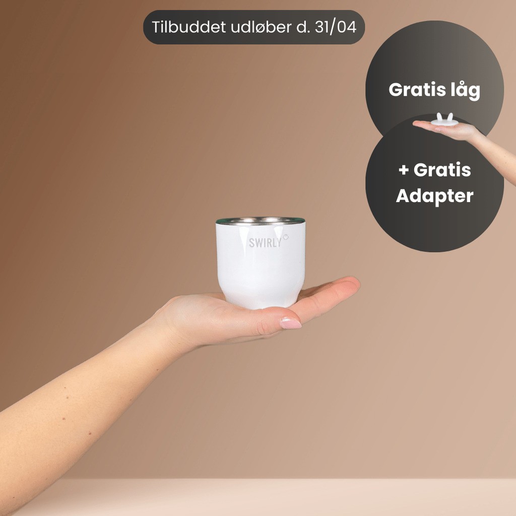 Swirly Flaskevarmer - Ingen adapter  Lyseblå