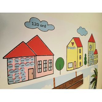 120 ords tavle med 120 ord - visuel læring