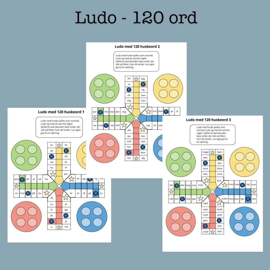 Ludo - 120 ord (Print selv)