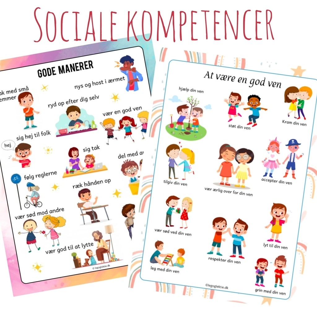Plakater - sociale kompetencer (print-selv)