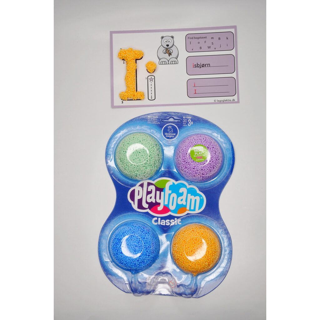Playfoam - form bogstaver og tal