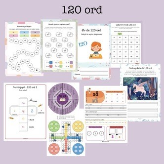 De 120 ord pakke  (Print selv)