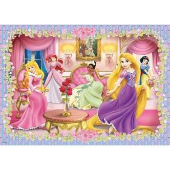 Disney - Prinsesser i stuen - 100 brikker