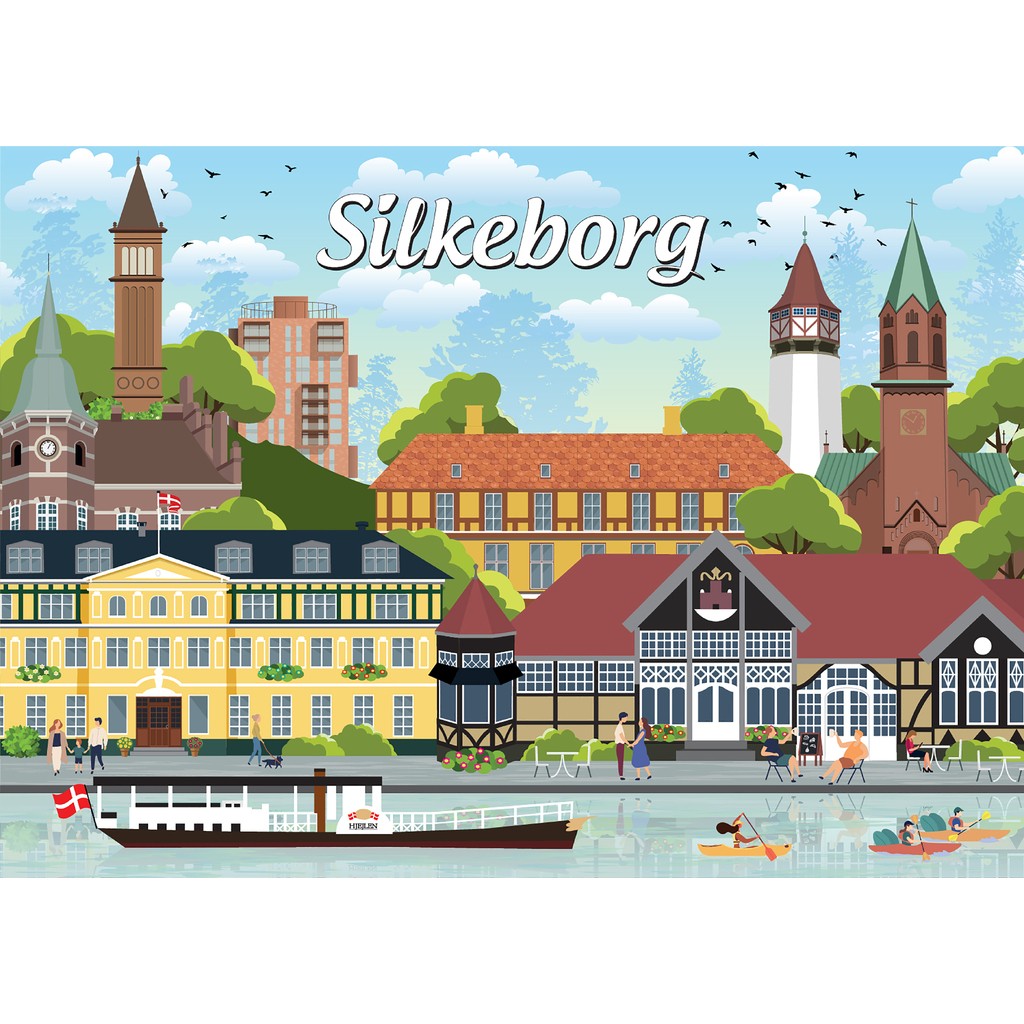 Danske byer: Silkeborg, 1000 brikker