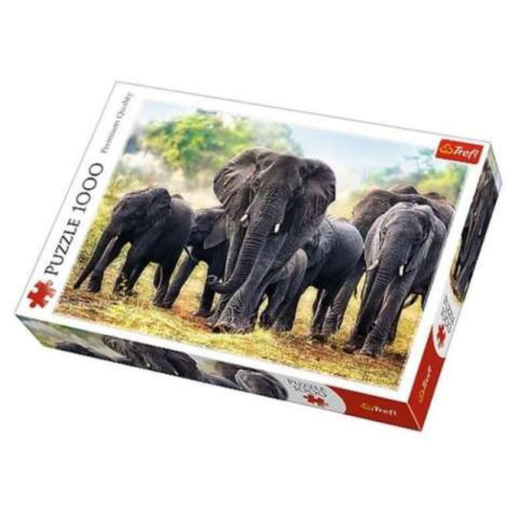 African Elephants - 1000 brikker