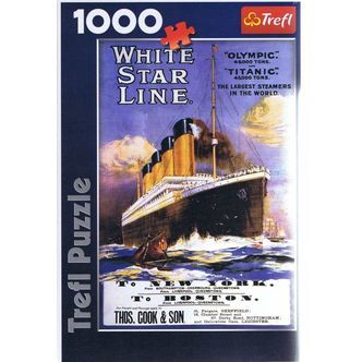Titanic - Retro Poster, 1911r. - 1000 brikker