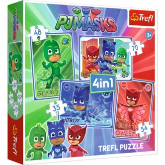 PJ Masks - 4 puslespil