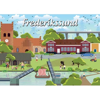 Danske byer: Frederikssund, 1000 brikker