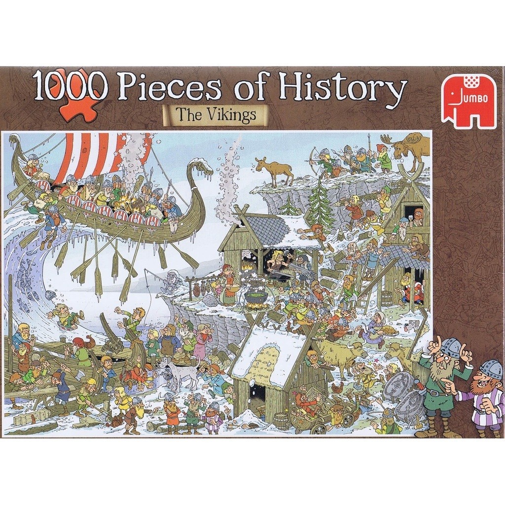 1000 Pieces of History - The Vikings - 1000 brikker