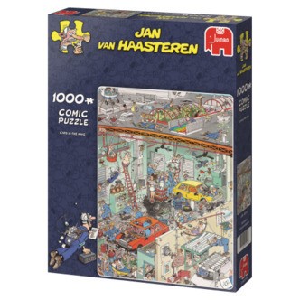 Jan van Haasteren - Cars in the Make - 1000 brikker