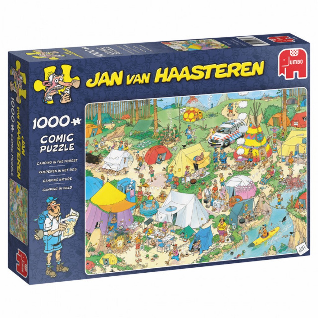 Jan van Haasteren - Camping in the Forest - 1000 brikker