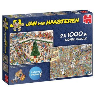 Jan van Haasteren - Holiday Shopping - 2Ã1000 brikker