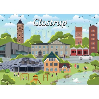 Danske byer: Glostrup, 1000 brikker