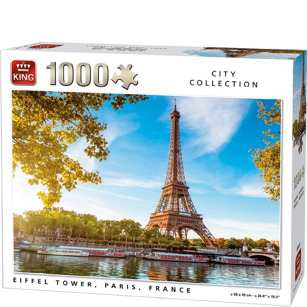 Eiffel Tower, Paris, France -  1000 brikker