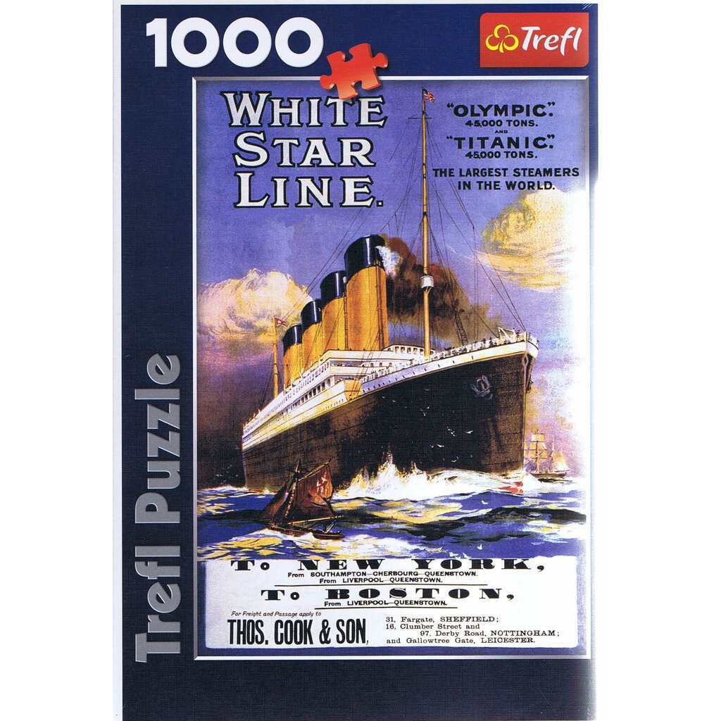 Titanic - Retro Poster, 1911r. - 1000 brikker