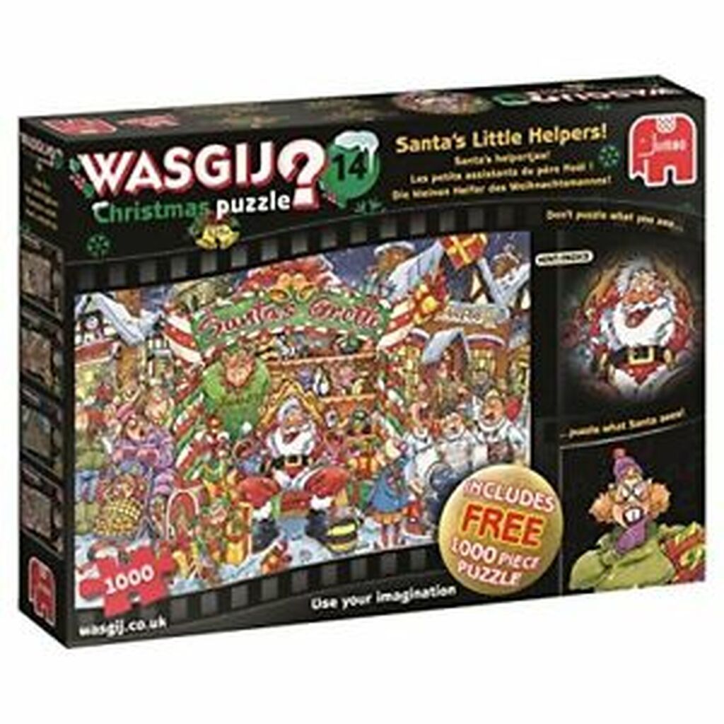 Wasgij Christmas #14 Santa#39;s Little Helpers! - 2x 1000 brikker