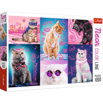 Super Katte - Neon Color Line - 1000 brikker