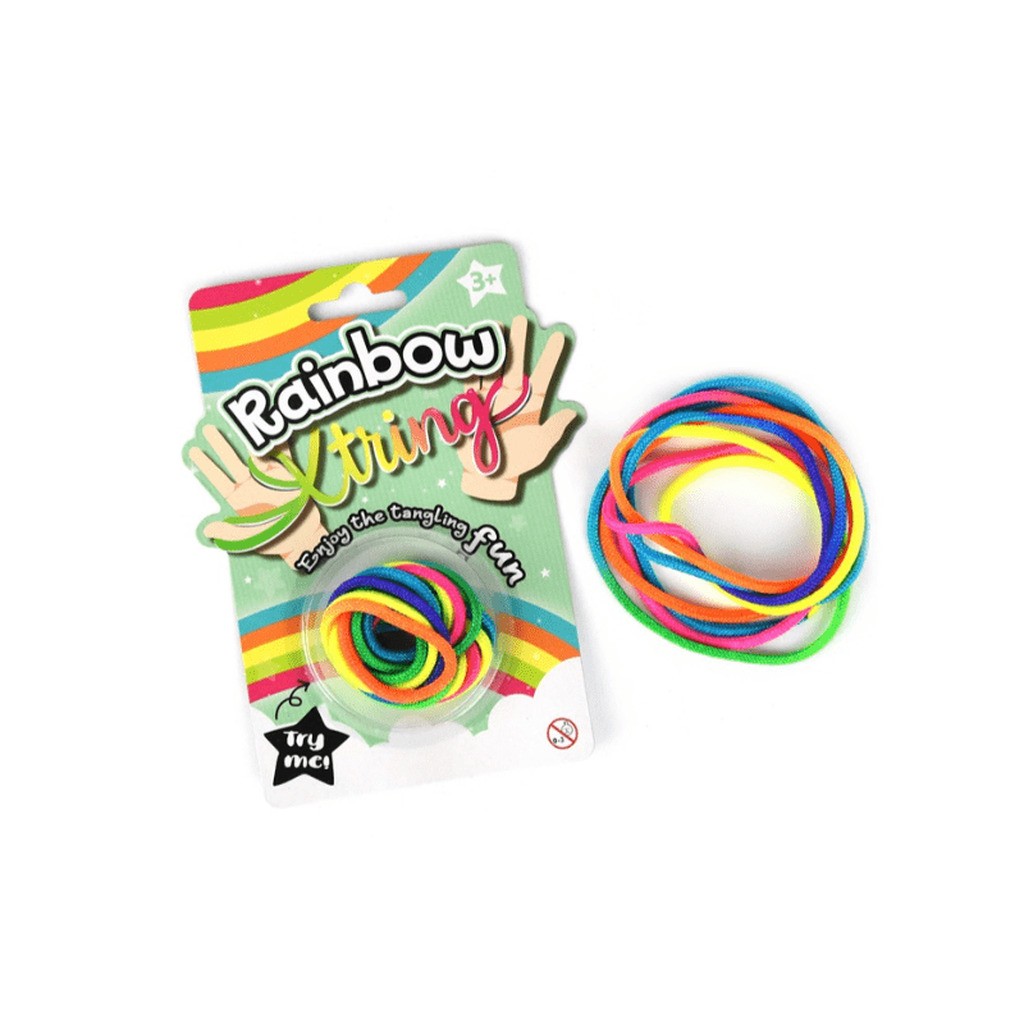 Finger Elastik Rainbow String - Legekammeraten.dk