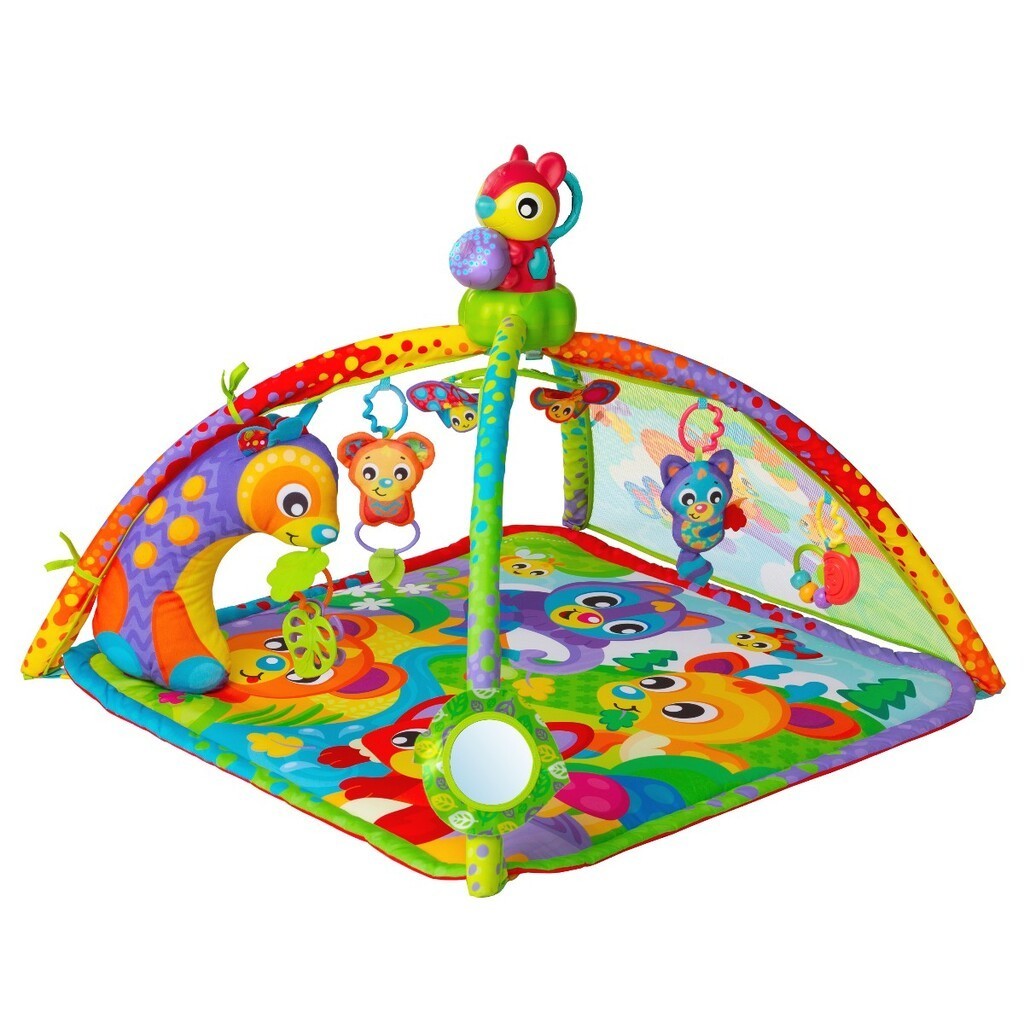 Playgro Woodland Aktivitetstæppe Med Projektor - Legetæppe - Legekammeraten.dk
