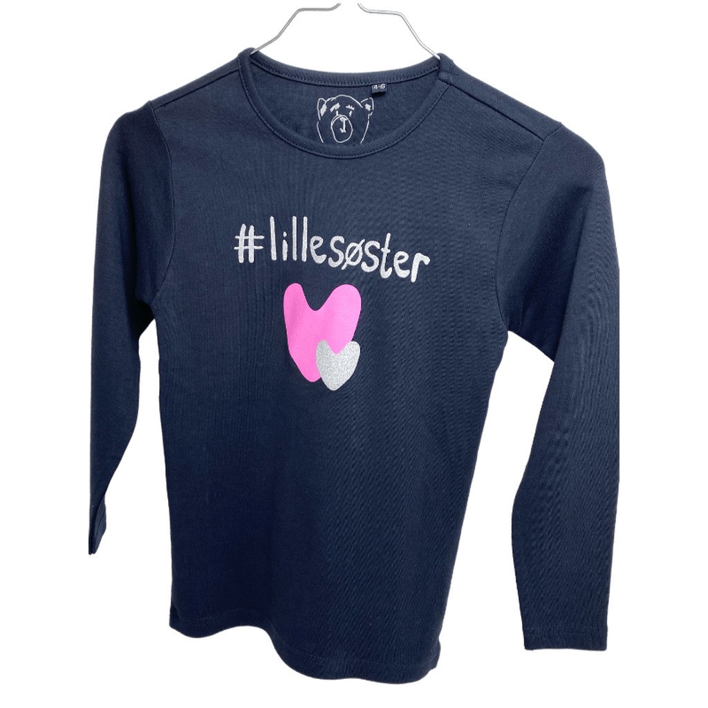 #Lillesøster T-Shirt LS, Dark Navy - Legekammeraten.dk
