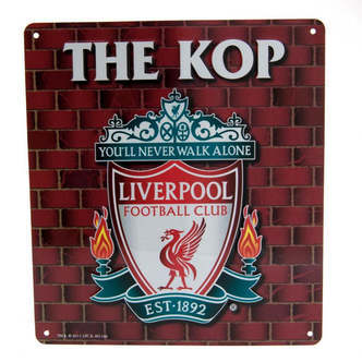 Liverpool FC The Kop skilt - 23 cm x 25 cm