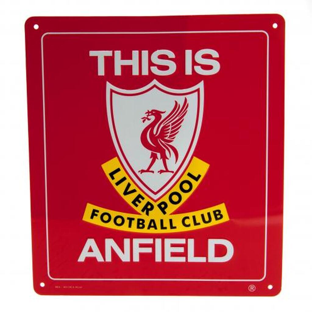 Liverpool FC This is Anfield skilt - Rød