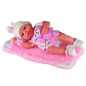 HF New Born Girl Soft Doll 30cm