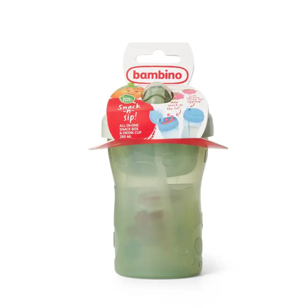 Bambino Snack  Sip Cup Grøn