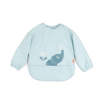 Done By Deer Sleeved Pocket bib Elphee Blue