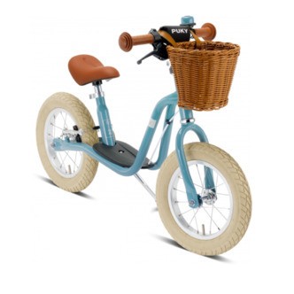 Puky løbecykel med støttefod i støvet blå - LR XL BR Classic