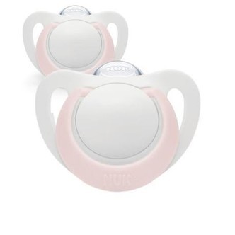 Nuk Star,  Str. 0 ( 0-2 Mdr.), Anatomisk - Silikone