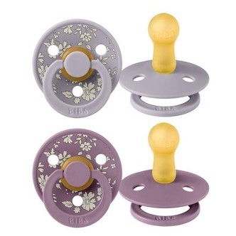 Bibs X Liberty, Colour 2-pak, Str. 2 (6+ Mdr.), Rund - Latex