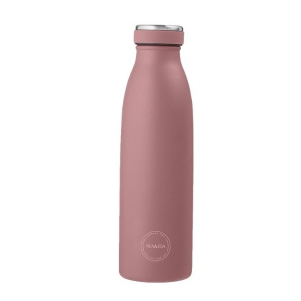 Ayaida, Drinking Bottle, Drikkeflaske Med Låg, 500 Ml, Ash Rose