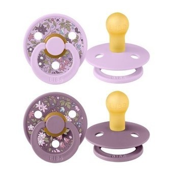 Bibs X Liberty, Colour 2-pak, Str. 1 (0-6 Mdr.), Rund - Latex