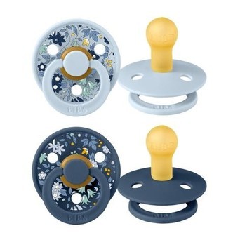 Bibs X Liberty, Colour 2-pak, Str. 1 (0-6 Mdr.), Rund - Latex