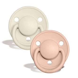 BIBS De Lux Sut - 2-Pak - Onesize - Silikone - IvoryBlush