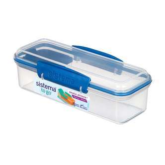 Sistema Snackboks - Snack Attack Lunch - 2 Rum - 410ml - KlarOcean Blue