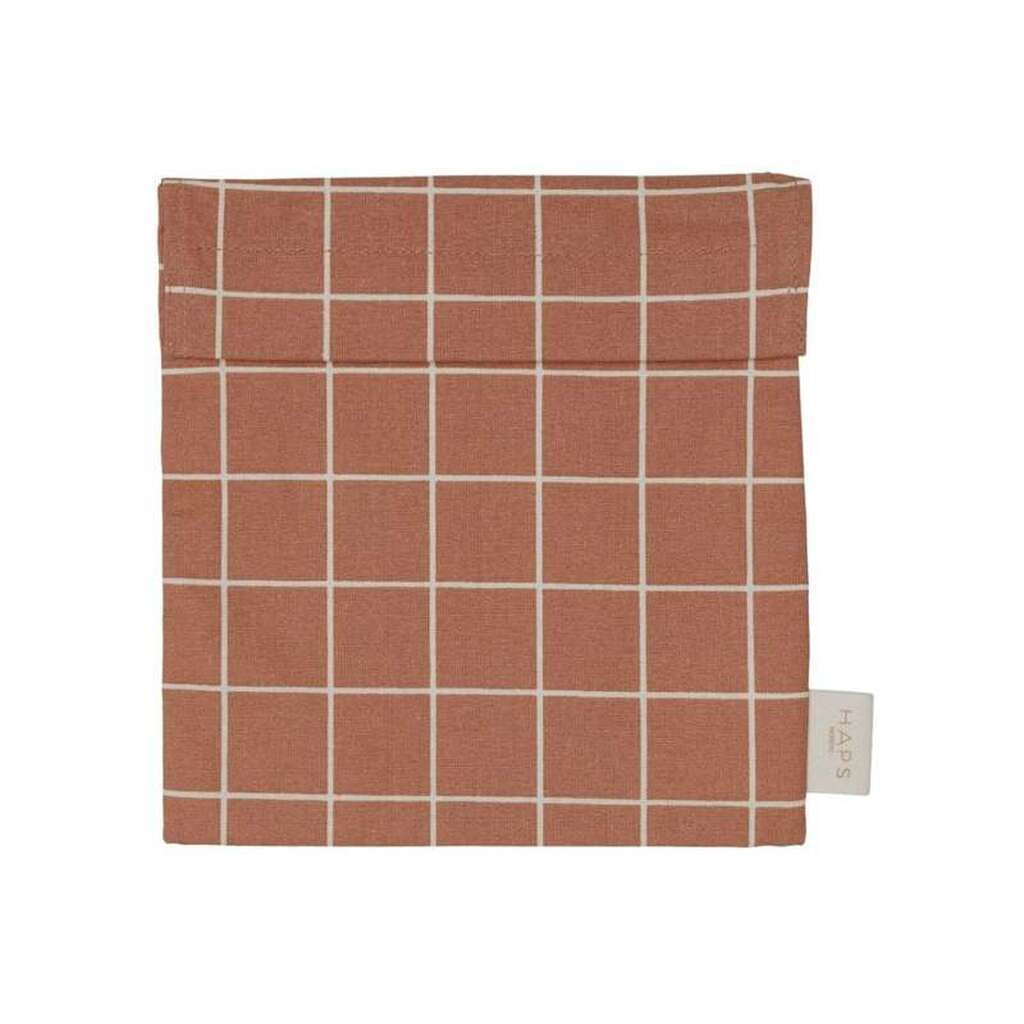 HAPS Nordic Coated Sandwichpose - Terracotta Check
