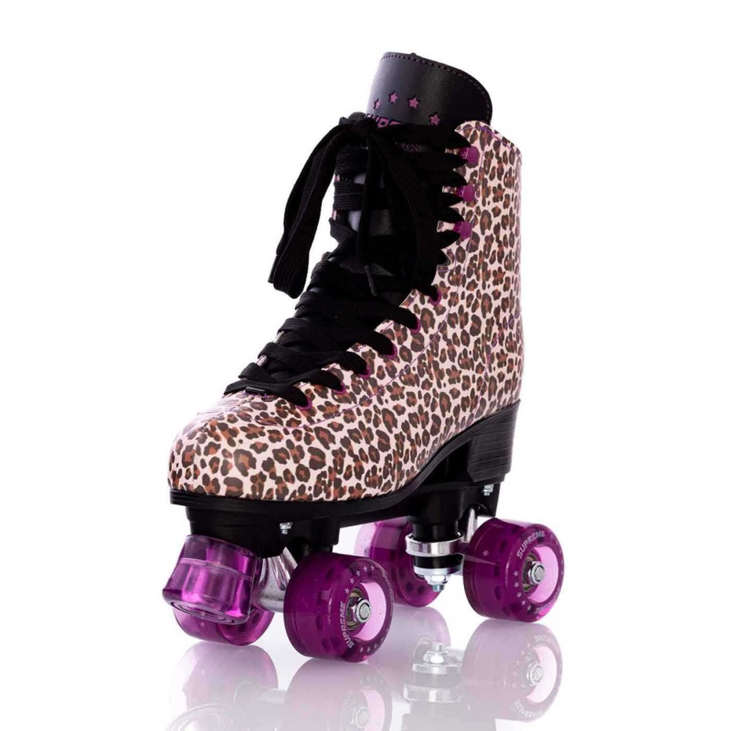 Supreme Rollers Del Rey Adjustable Side by Side Skate Leopard str. 35-38