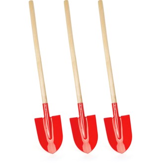 Shovels 3-Pack, red