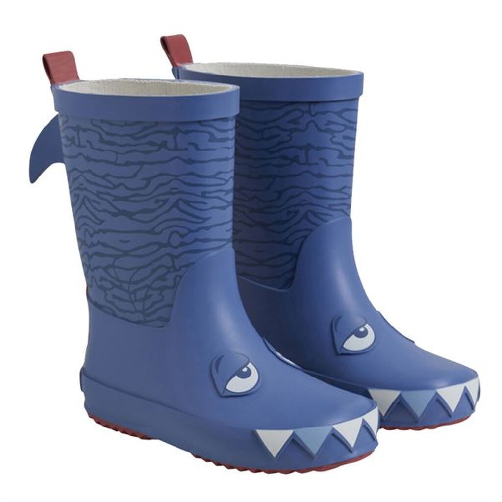 CeLaVi smalle gummistøvler, Shark - blå