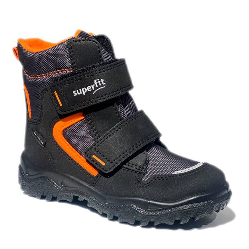 Superfit små drengestøvler mGoretex, sortorange